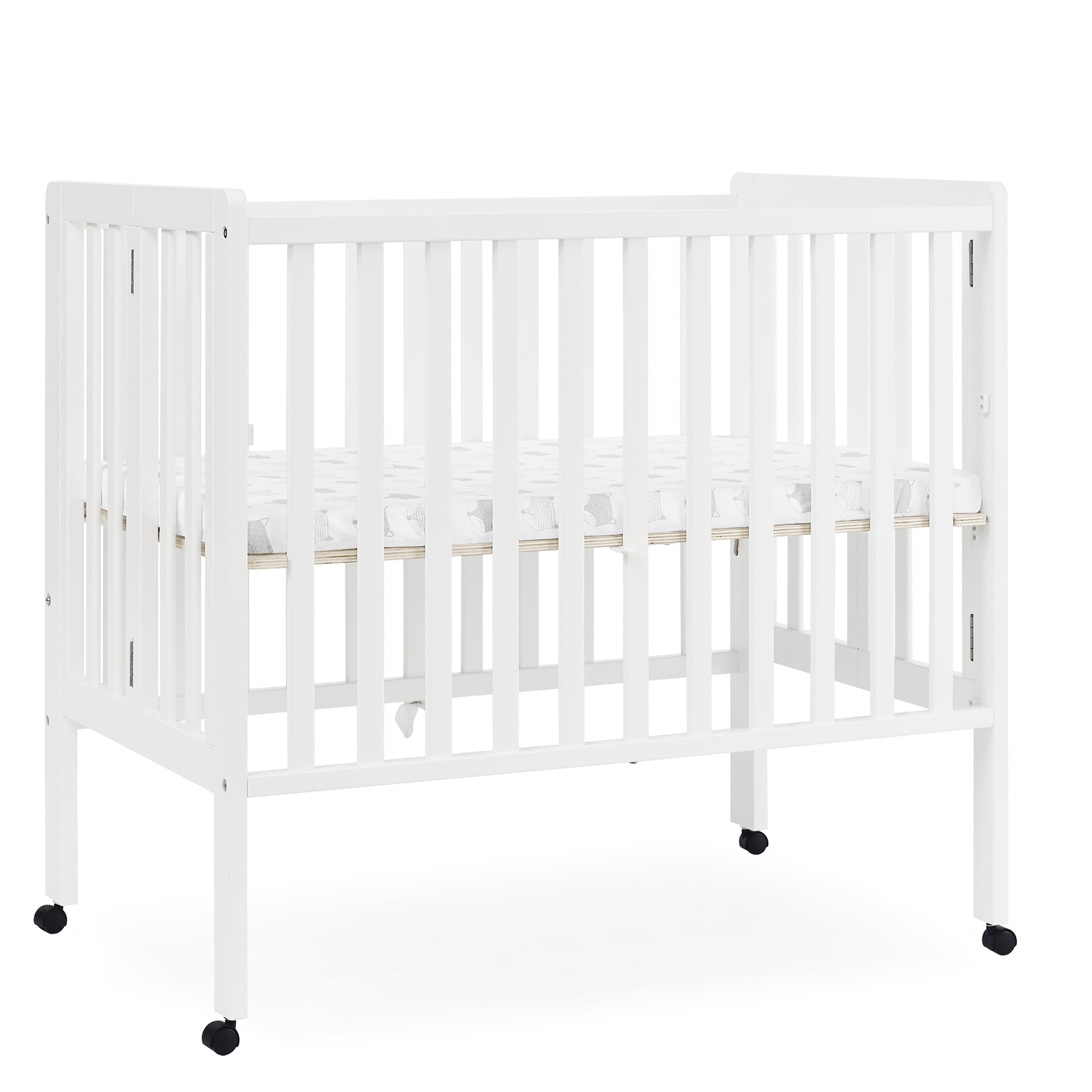 Portable top folding cribs