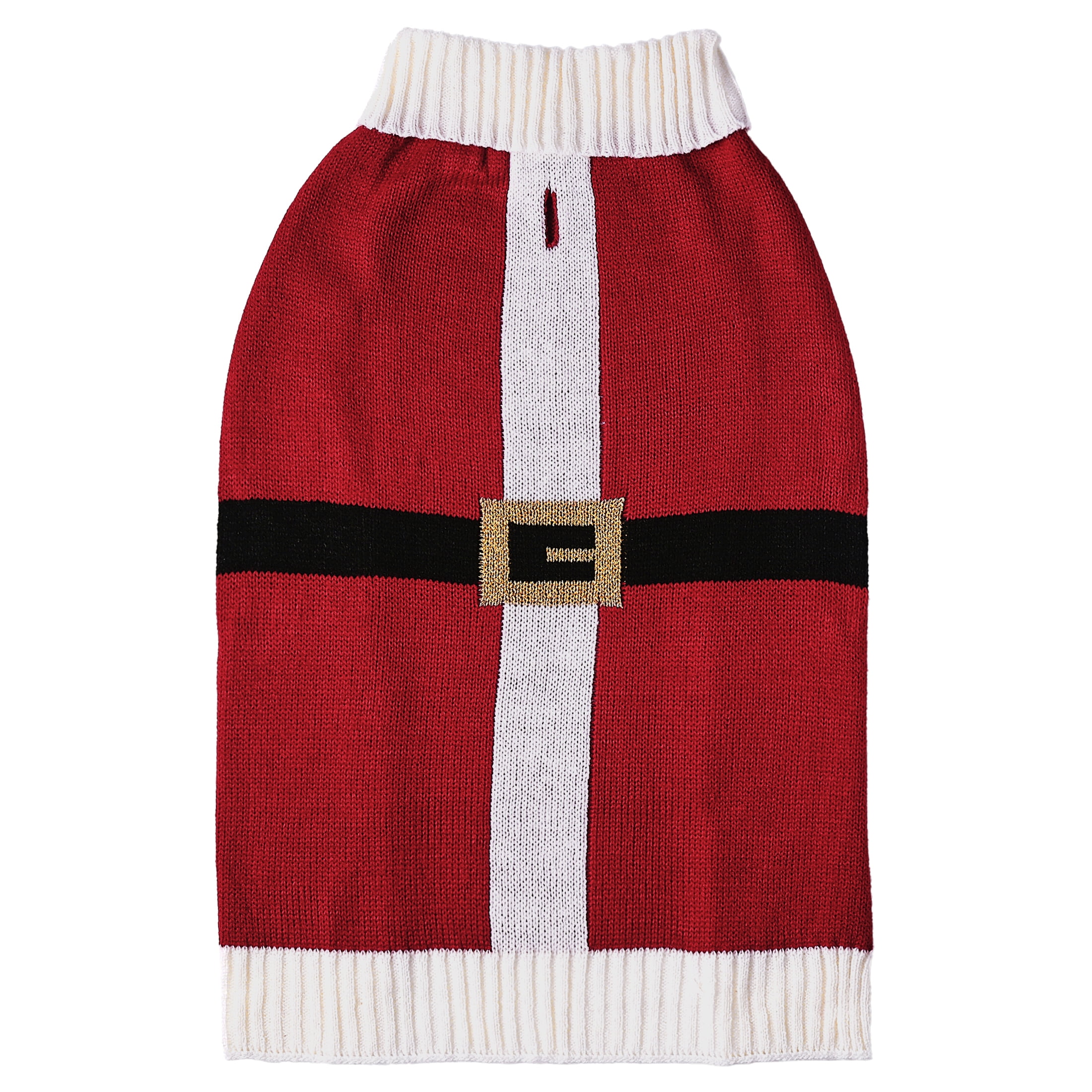 Vibrant Life Holiday Pet Sweater for Dogs, Santa, Red, Medium