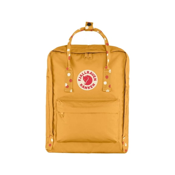 Fjallraven Kanken Unisex Backpacks Size OS, Color: Ochre/Confetti Pattern