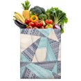 thumbnail image 1 of Rustic Style Nordic Stripes Fabric Shopping Bag - Machine Washable Eco-Friendly Foldable Tote, 1 of 4