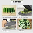 thumbnail image 3 of Vegetable Chopper, Pro Onion Chopper, 14 in 1Multifunctional Food Chopper, Kitchen Vegetable Slicer Dicer Cutter, Veggie Chopper, Carrot and Garlic Chopper With Container, Gray, 3 of 6