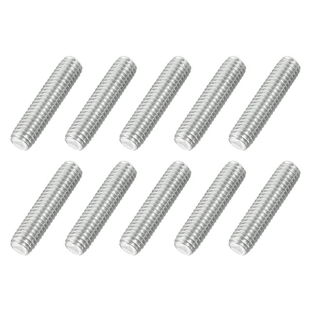 M6x25mm Fully Threaded Rod, 20Pcs 316 Stainless Steel 1 Pitch Threaded Screw