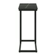 thumbnail image 4 of Kris & Alley Modena Engineered Wood Top Contemporary Narrow C-Shaped Side Table with Coated Steel Base, 4 of 6