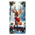 thumbnail image 2 of Guirnalda navideña para puerta | Decoración navideña de Papá Noel para la puerta principal | Cubierta colgante de tela de poliéster para puerta, ideal para decoración interior y exterior, 2 of 6