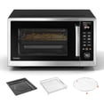 thumbnail image 1 of Horno microondas de encimera TOSHIBA P05 Combo con pantalla a color de 2.4 pulgadas, tecnología Origin Inverter, sensor inteligente, compatible con Alexa, 1100 W, freidora de aire, 1.3 pies cúbicos,, 1 of 5