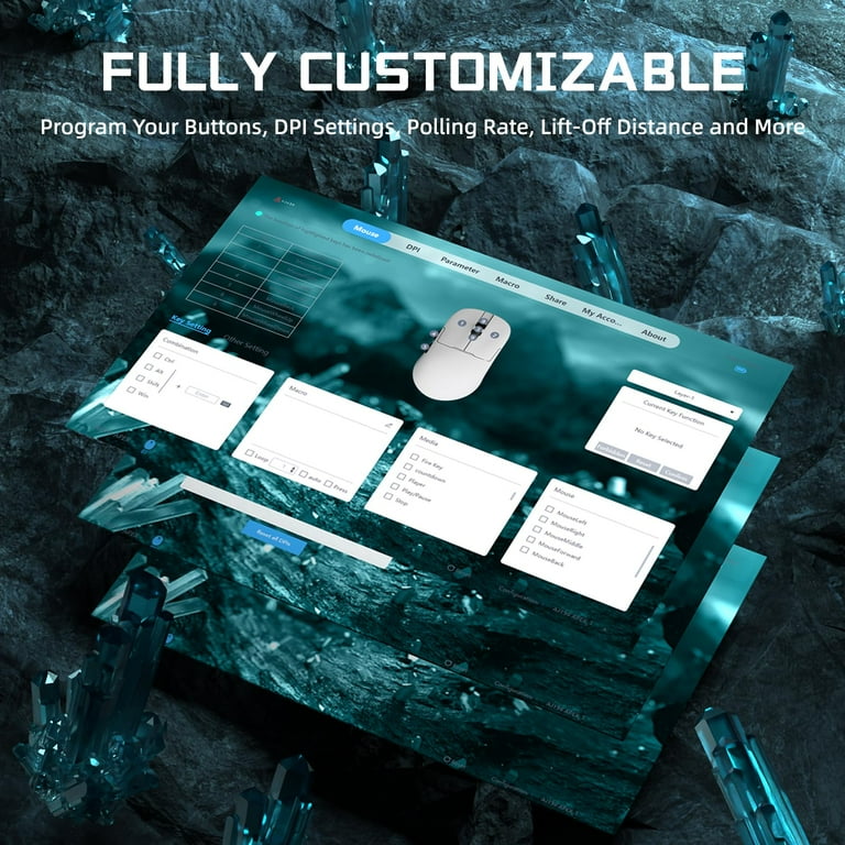 ATTACK SHARK Ajazz AJ159APEX PAW3950 Gaming Mouse, 42000 DPI