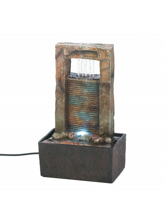 Lighted Architectural Tabletop Fountain