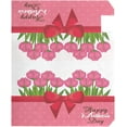 thumbnail image 2 of Mother''s Day Magnetic Mailbox Cover Pink Tulips Mailbox Wrap Home Decorative for Standard Mailboxes, 2 of 5