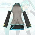 thumbnail image 5 of New Miku Cosplay Wig Costume Japan Midi Dress Beginner Future Miku Cosplay Female Halloween Women's Costume Men Size, 5 of 5
