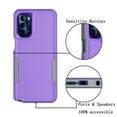 thumbnail image 4 of For Moto G pure/ G Power（2022）Case, 2 in 1 Hard PC Phone Case for Moto G pure/ G Power（2022）, Rubber & Rugged Shockproof Full Body Protection Case Cover-Black, 4 of 8