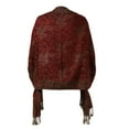 thumbnail image 4 of WEAIXIMIUNG Baby Gloves Soft Reversible Paisley Pashmina Shawl Wrap Scarf W/Fringes, 4 of 7