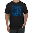 thumbnail image 1 of Straight Outta Toronto Fan | Fantasy Baseball Fans | Mens Sports Graphic T-Shirt, Black, Small, 1 of 4