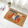 thumbnail image 4 of Letter Print America 4th of July USA Patriotic Doormat Indoor Outdoor Rug Welcome Decorative Memorial Day Front Door Mat Anti-Slip Rubber for Seasonal Kitchen Entrance Floor Decor 16 x 24 Inch, 4 of 8