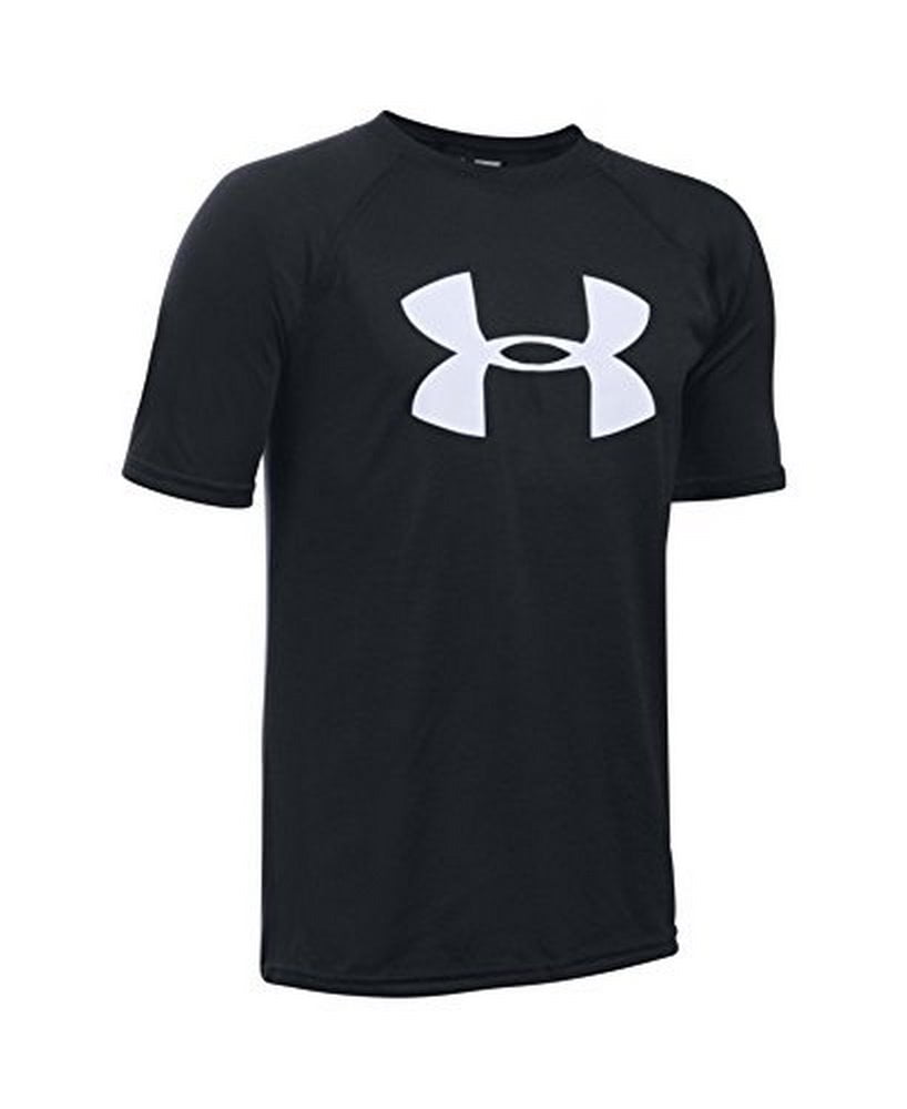 Child's Short Sleeve T-Shirt Under Armour Big Logo Black