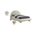 thumbnail image 2 of Meridian Furniture Madrid Cream Velvet Queen Bed, 2 of 7