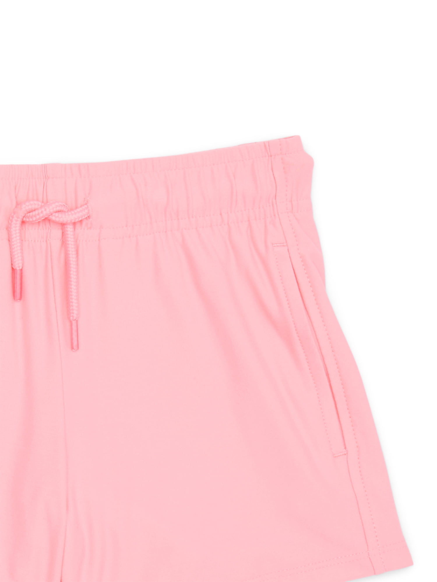 Athletic Works Girls ButterCore Shorts, 2-Pack, Sizes 4-18