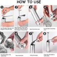 thumbnail image 5 of Cookie Press Gun and Icing Set Christmas Spritz Alloy Churro Maker With 4 Pastry Tip 20 Discs Biscuit Mold Tool, 5 of 5
