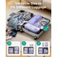 thumbnail image 2 of Juego de 6 cubos de compresión para viajes, bolsas ligeras organizadoras de equipaje, bolsas duraderas para ahorrar espacio, artículos esenciales de viaje, 2 of 6