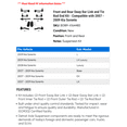 thumbnail image 2 of Front and Rear Sway Bar Link and Tie Rod End Kit - Compatible with 2007 - 2009 Kia Sorento 2008, 2 of 2