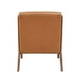 thumbnail image 6 of Lexicon Gabe Faux leather Accent Chair in Matt brown, 6 of 7