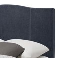 thumbnail image 4 of Cousu Chameau Dos Plein Lit Rembourré en Denim Bleu, 4 of 10