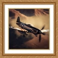 thumbnail image 2 of Maki 15x15 Gold Ornate Wood Framed With Double Matting Wall Art Titled - The Allies Ii, 2 of 6