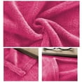 thumbnail image 5 of Dtchengua Luxury Flannel Throw Blanket - Ultra Plush, Solid Color Design for Bedroom, Living Room and Cozy Gift(King Size，Hot Pink), 5 of 6
