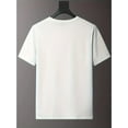 thumbnail image 3 of PL T-Shirt Graphique pour Hommes, Col Rond Décontracté Manches Courtes, Collection Été, Lavable en Machine pour Adultes, Hommes, Femmes, Adolescents, Adolescents, Fête des Pères, Fête des Mères, Nouveau Y, 3 of 8
