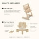 thumbnail image 4 of Stokke Tripp Trapp Trona 2, Natural - Incluye Silla + Set de Bebé con Arnés Extraíble para Niños de 6 a 36 Meses - Ajustable, Ergonómica y Fácil de Limpiar, 4 of 5