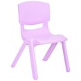 thumbnail image 1 of JOON Stackable Plastic Kids Learning Chairs, Lilac, 20.5x12.75X11 Inches, 1 of 7