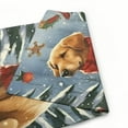 thumbnail image 6 of PHYHOO  Merry Christmas Golden Retriever Dog Garden Flag Double Sided, Burlap Welcome Winter Christmas Tree Garden Yard Flags for Xmas Outside Outdoor Decoration White, 6 of 6