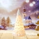 thumbnail image 5 of Árbol de Navidad Nevado, Árbol de Navidad de Cerámica con Purpurina Color Champán, Adornos para El Árbol de Navidad, Regalos de Navidad, 5 of 6