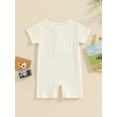 thumbnail image 3 of Bagilaanoe Newborn Baby Girls Boys One-pieces Letters Print Long Sleeve Jumpsuit 3M 6M 12M 18M 24M Infant Romper Casual Clothing, 3 of 8