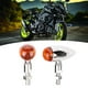 thumbnail image 4 of 2 uds tipo bala de motocicleta lámpara de señal de giro indicador de luz accesorio de modificación cubierta amarilla plateada, 4 of 11