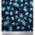 thumbnail image 1 of Soimoi Poly Georgette Fabric Artistic Flower Print Fabric by Yard 42 Inch Wide, 1 of 3