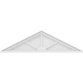 thumbnail image 3 of Ekena Millwork 46"W x 12-1/2"H x 2"P (Pitch 6/12) Peaked Cap 3 Spoke Architectural Grade PVC Pediment, 3 of 8
