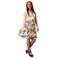thumbnail image 4 of Womens V Neck Empire Waist Floral A line Dress, 4 of 8