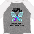 thumbnail image 4 of Inktastic Suicide Prevention Awareness Hope Support and Love Boys or Girls Long Sleeve Baby Bodysuit, 4 of 5