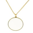 thumbnail image 4 of TISHITA 3-4pack Necklace Chain Magnifying Glass Reading Magnifier Loupe 5X Gold 3 Pcs, 4 of 8