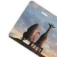thumbnail image 2 of Zufioo Elephant Giraffe Print Car Aluminum Front License Plate, 12x6 Inch Decorative Personalized Car License Plate Car Accessories, 2 of 8