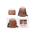 thumbnail image 2 of Bolsos Para Hombre Bandolera Piel Sintética 3pzs Marrón claro, 2 of 4