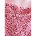 thumbnail image 6 of iEFiEL Girls Allover Sequins Chiffon Birthday Party Dress Sleeveless Skirted Wedding Bridesmaid Dresses Pink 8, 6 of 7