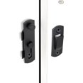 thumbnail image 1 of Pestillos para puertas de granero, acero inoxidable negro mate de 2,75" x 2,02", 1 of 5