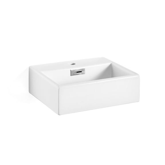 Ws Bath Collections Quarelo 53708.01 Quarelo 16-3/4" Ceramic Vessel Or Wall Mounted