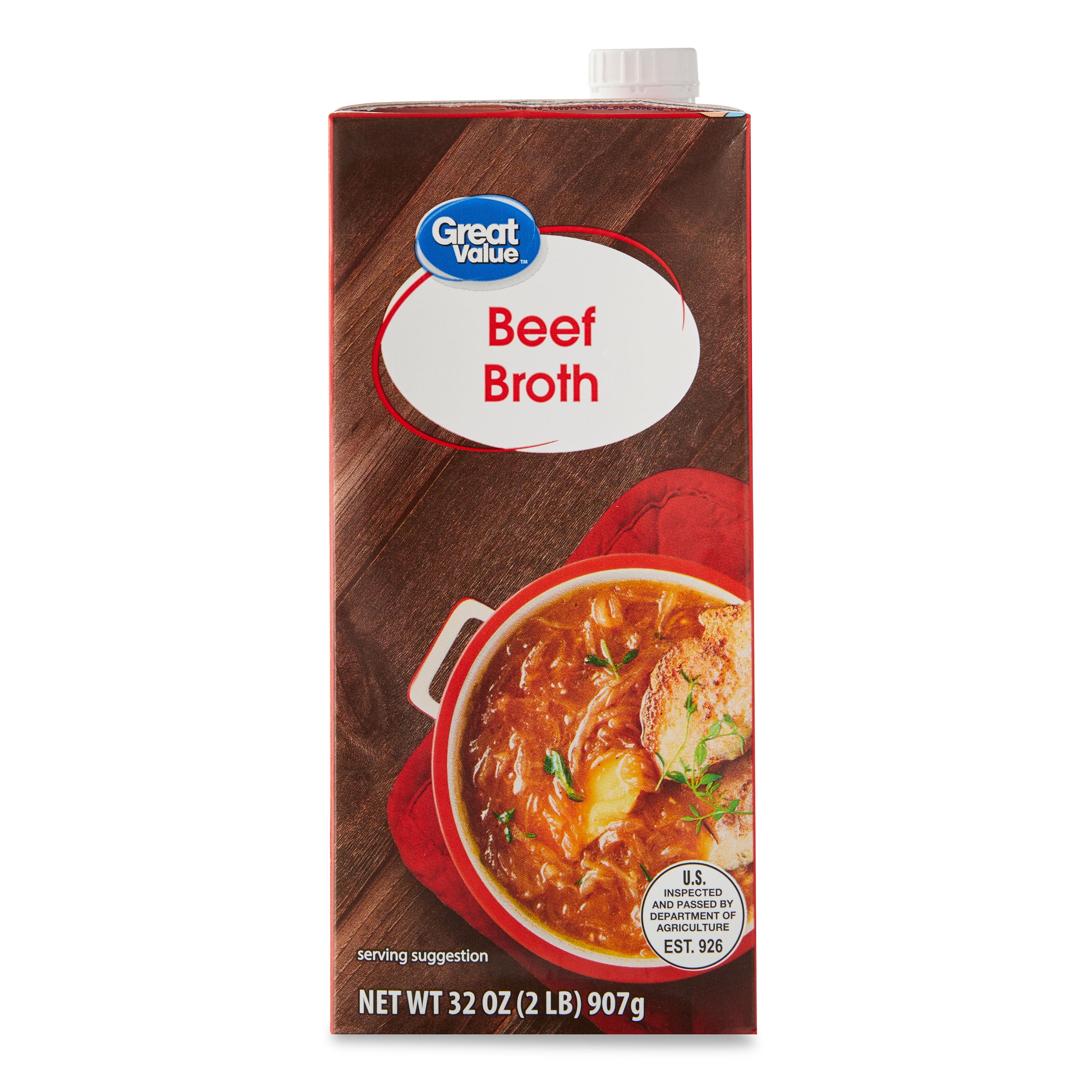 Great Value Beef Broth, 32 oz