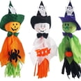 thumbnail image 4 of Decoraciones colgantes de Halloween, adorno de fantasma, calabaza, paja, calcetín de viento para decoración de fondo de fiesta de Bar al aire libre, 4 of 4