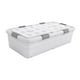 thumbnail image 3 of Caja de almacenamiento con ruedas debajo de la cama, contenedor multifunción transpirable con ruedas, organizador para dormitorio Altura 25cm, 3 of 8