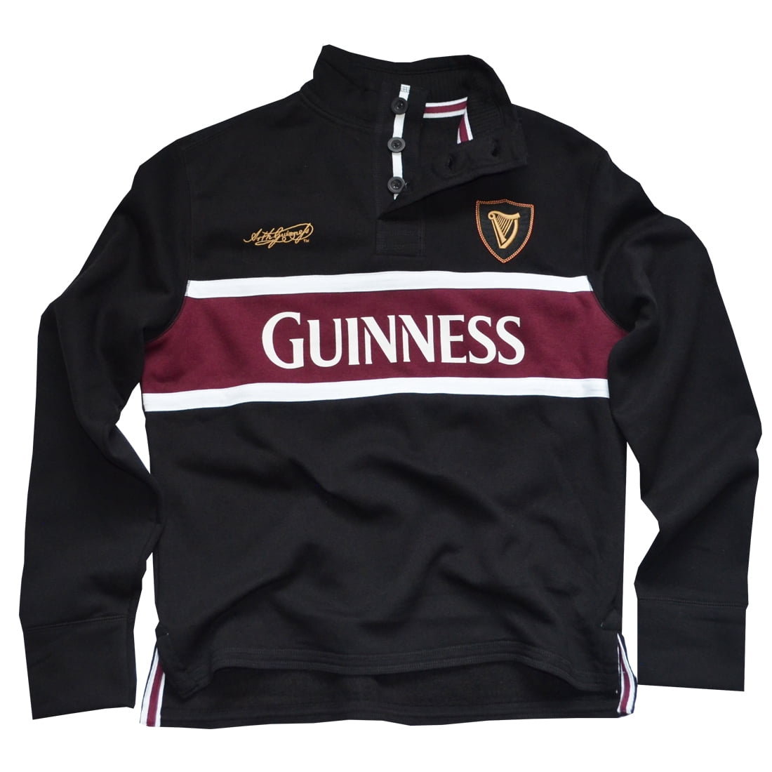 Polo Shirt with Maroon and White Stripe 