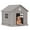 Light Brown, variant on EasyUp Dog House Indoor Outdoor for Small to Large Sized Dogs Indoor Outdoor Doghouse Puppy Shelter with Elevated Floor, Easy to Assemble (Blue&Grey, 31Inch(31.18 * 33.7 * 32.52))
