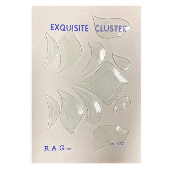 Exquisite Clear Glass Bevel Cluster EC167